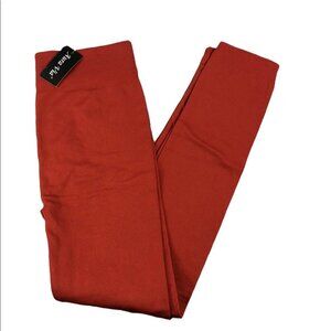 Aura Via NWT Fleece lined leggings copper color size One Size